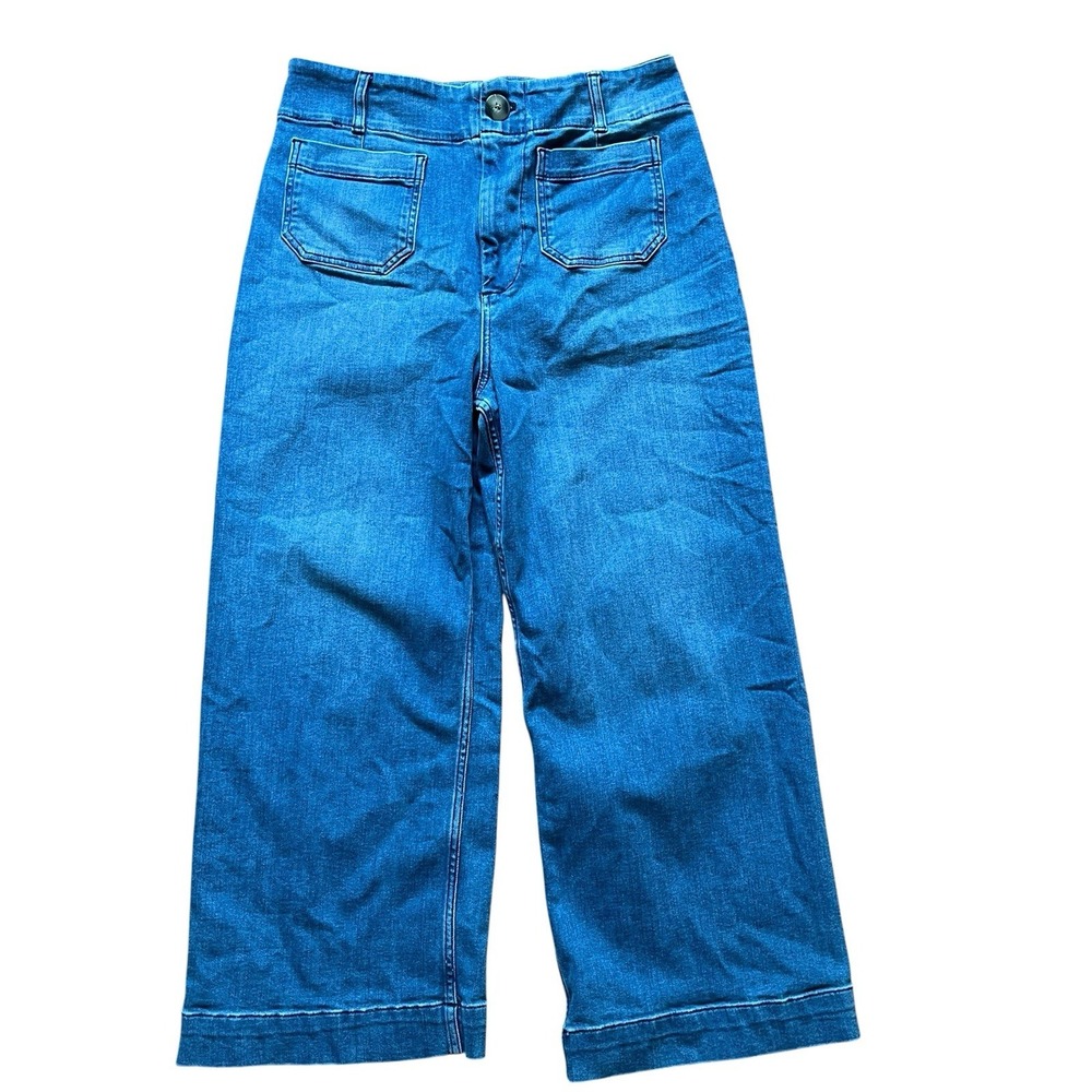 Anthropologie Pilcro The Skipper Cropped Wide-Leg Jeans Size 31